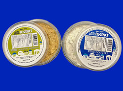 packaged homous and tzatziki